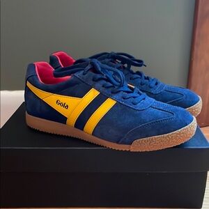 New Gola Women's Blue and Yellow Sneakers. Size 7. Never Worn.